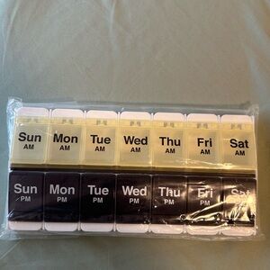 Weekly Pill Organizer with AM/PM Compartments